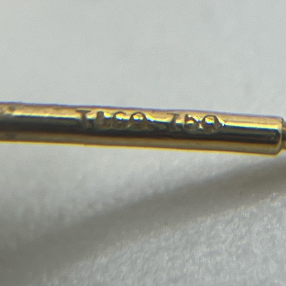 Tiffany & Co. 18K Yellow Gold Natural Pearl Diamond Earrings - Picture 6 of 6